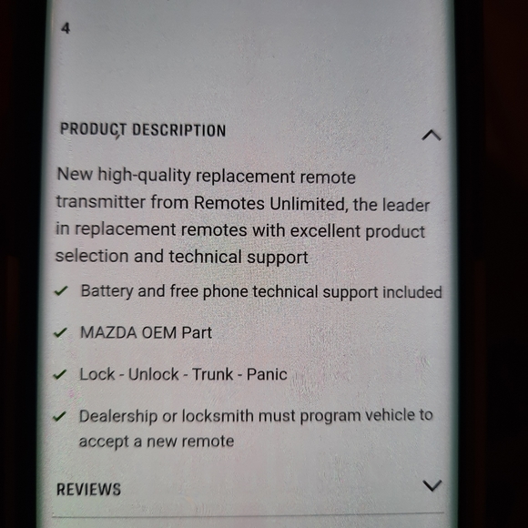 Keyless Entry Alarm Remote - Picture 4 of 5